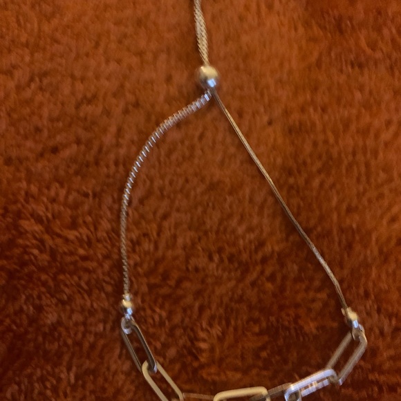 Sterling Silver 925 Paperclip Bolo Bracelet - Picture 6 of 9